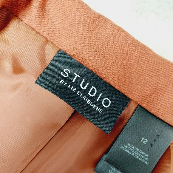 Studio Orange Floral Long Sleeve Collared light jacket linen blend 6086 - Picture 6 of 9